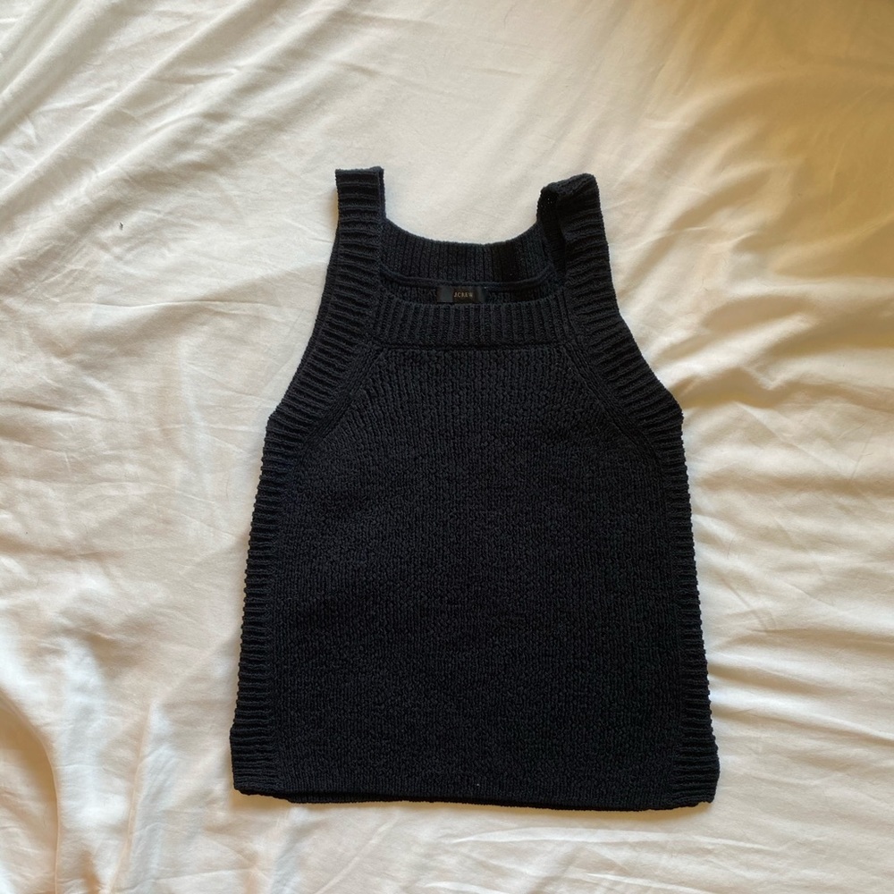 J. Crew black sweater tank